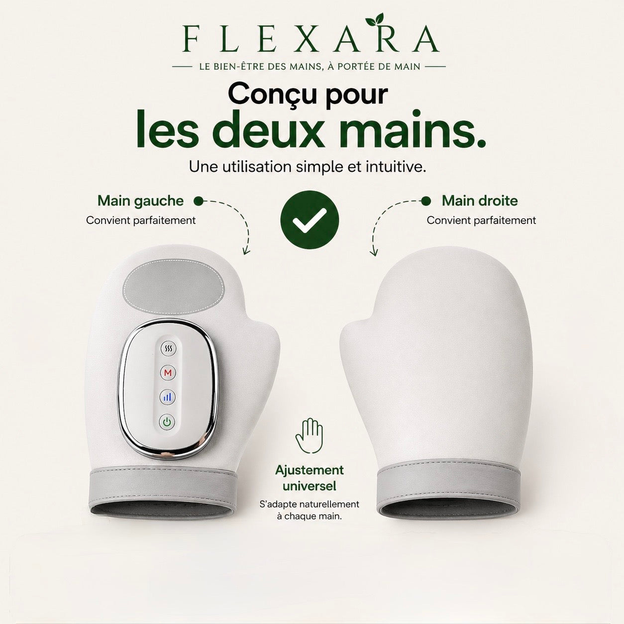 Gant Thérapeutique Flexara™ | Articulations, Raideurs, Inflammations et Douleurs Soulagés en 15 minutes