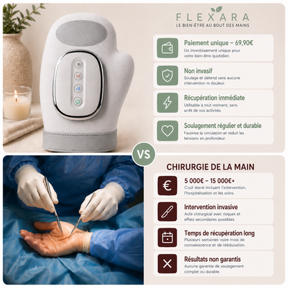Gant Thérapeutique Flexara™ | Articulations, Raideurs, Inflammations et Douleurs Soulagés en 15 minutes