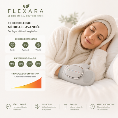 Gant Thérapeutique Flexara™ | Articulations, Raideurs, Inflammations et Douleurs Soulagés en 15 minutes
